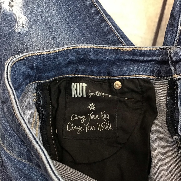 Kut From The Kloth Distressed Boyfriend Jeans 0P - Picture 11 of 16